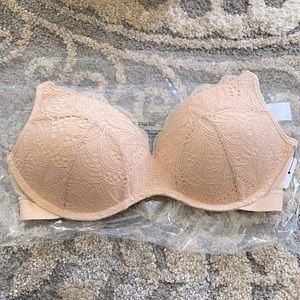 NWT Lively The Lace No-Wire Push-Up Bra